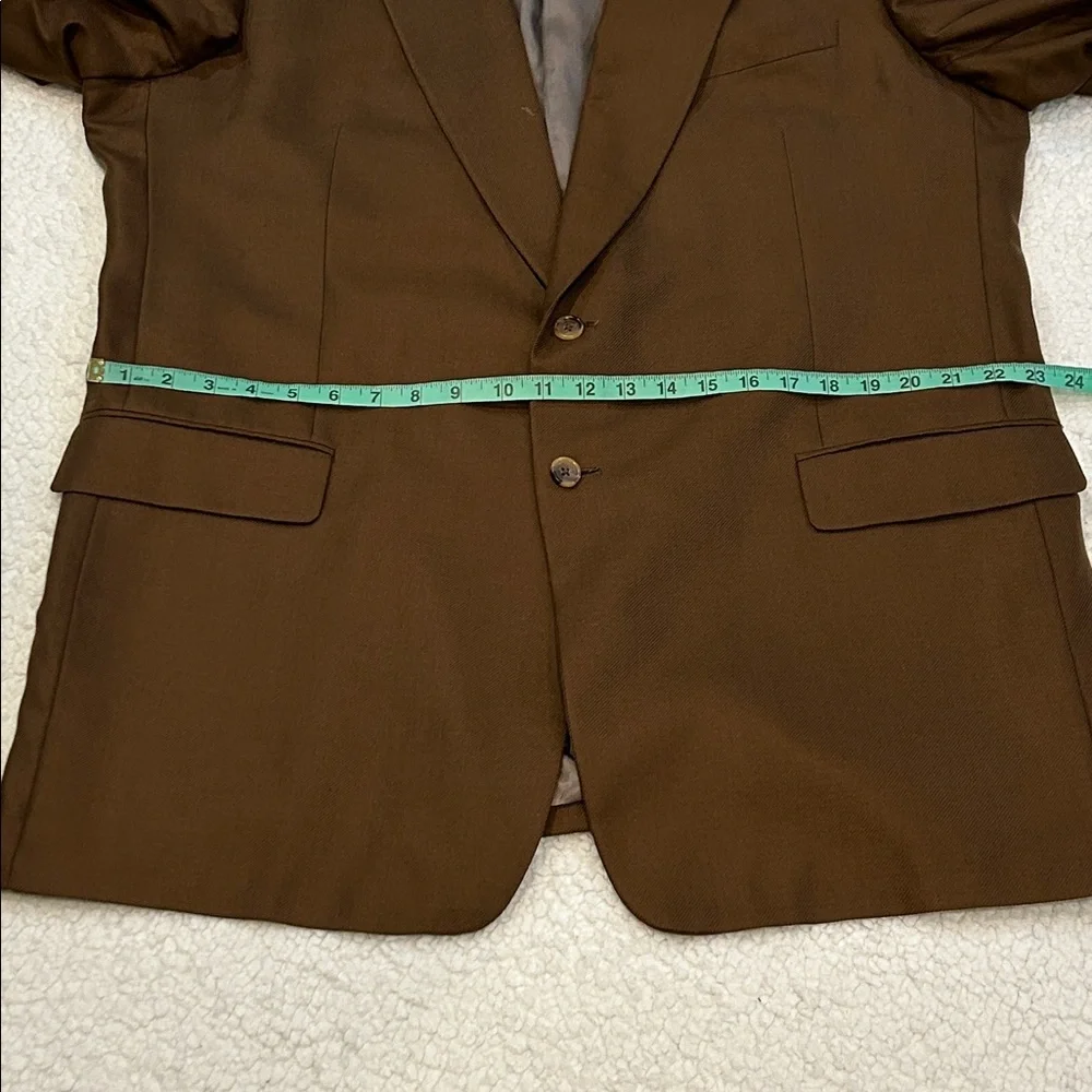 Charles Jourdan Brown Men's Cashmere Silk Blazer Jacket size 48 Extra Long